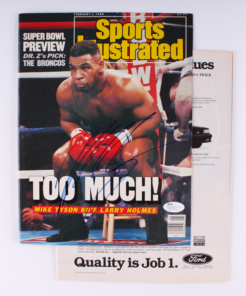 Mike Tyson Signed 1988 Sports Illustrated Magazine (JSA COA) at PristineAuction.com Mike Tyson Signed 1988 Sports Illustrated Magazine (JSA COA) at PristineAuction.com