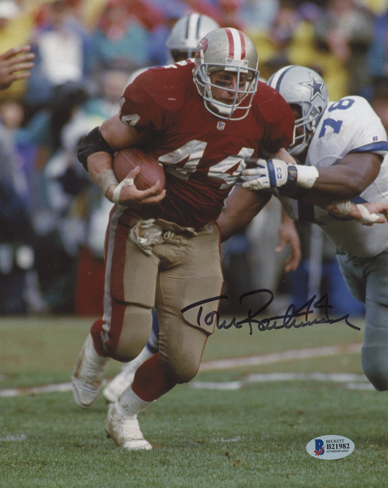 Tom Rathman Signed 49ers 8x10 Photo (Beckett COA) at PristineAuction.com Tom Rathman Signed 49ers 8x10 Photo (Beckett COA) at PristineAuction.com