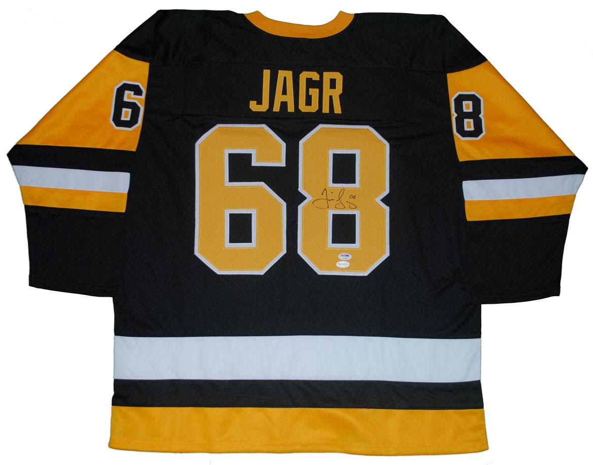 Jaromir Jagr Signed Penguins Jersey (TSE COA & PSA COA) at PristineAuction.com Jaromir Jagr Signed Penguins Jersey (TSE COA & PSA COA) at PristineAuction.com