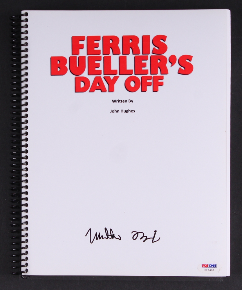 Ferris Bueller S Day Off Script Matthew Broderick Signed "Ferris Bueller's Day Off" Full Script (Psa Coa) |  Pristine Auction