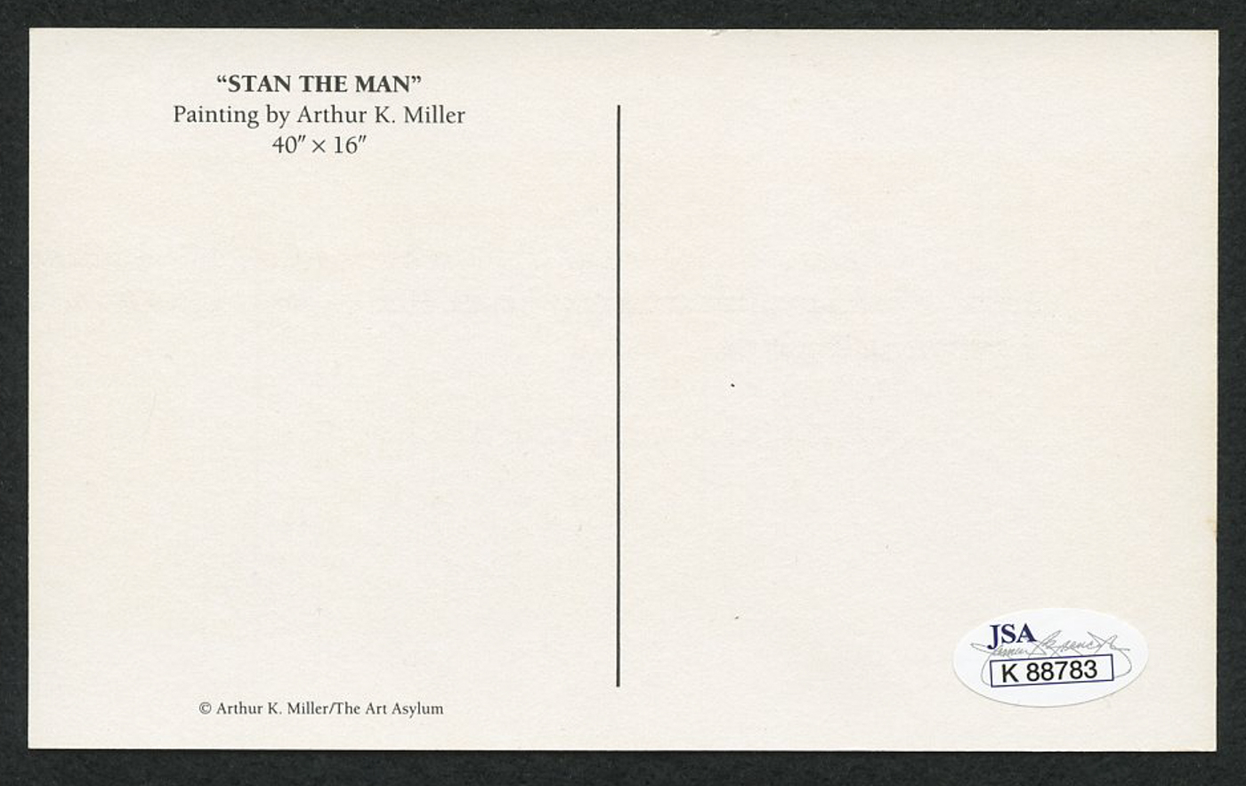 Stan Musial Signed Cardinals 3x6 Postcard (JSA COA) at PristineAuction.com Stan Musial Signed Cardinals 3x6 Postcard (JSA COA) at PristineAuction.com
