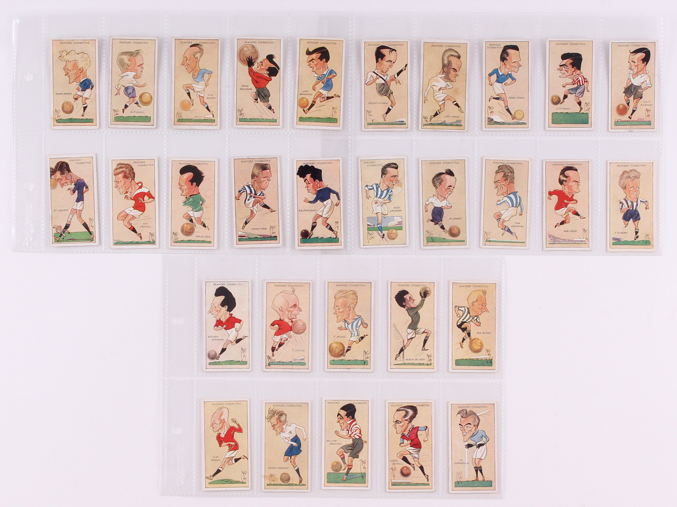 1927 Player's "Football Caricatures by Mac" Complete Set of (50) Cigarette Cards at PristineAuction.com 1927 Player's "Football Caricatures by Mac" Complete Set of (50) Cigarette Cards at PristineAuction.com
