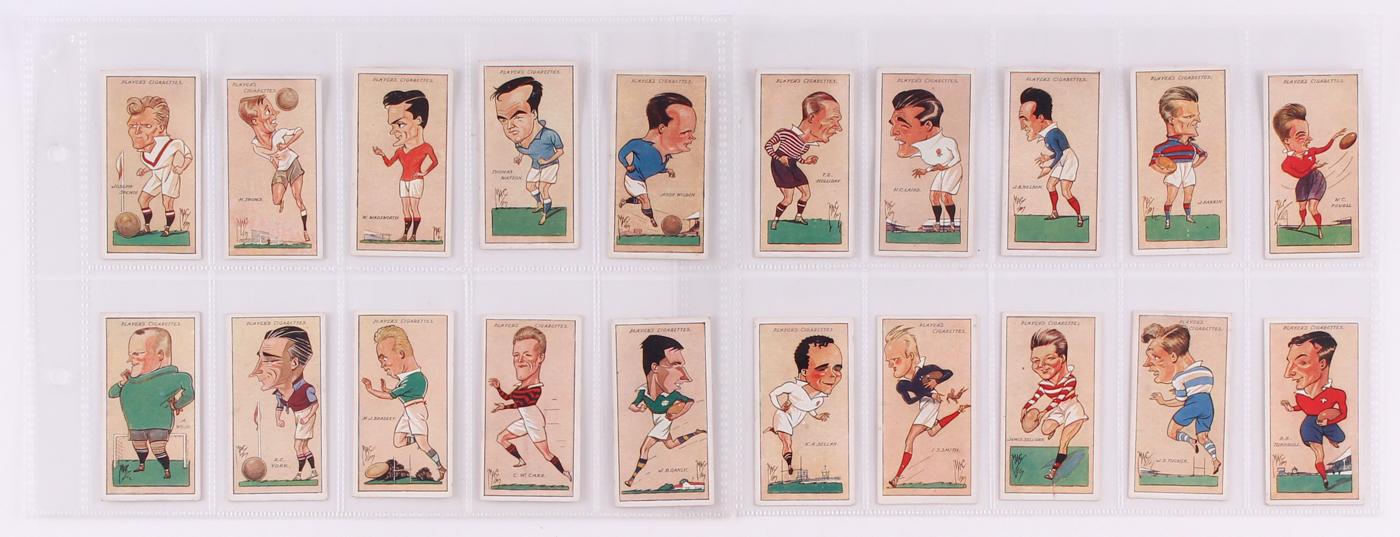 1927 Player's "Football Caricatures by Mac" Complete Set of (50) Cigarette Cards at PristineAuction.com 1927 Player's "Football Caricatures by Mac" Complete Set of (50) Cigarette Cards at PristineAuction.com