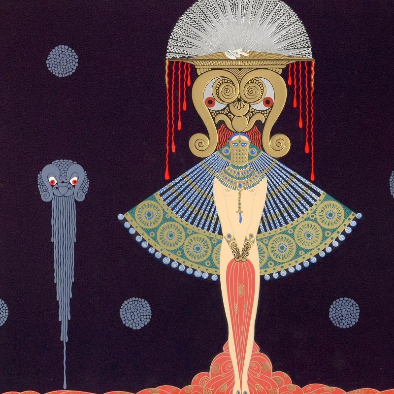 Erte Signed "Salome" 30x36 Custom Framed Serigraph AP #30/60 at PristineAuction.com Erte Signed "Salome" 30x36 Custom Framed Serigraph AP #30/60 at PristineAuction.com
