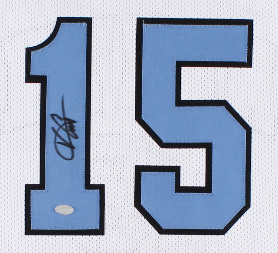 Vince Carter Signed North Carolina Tar Heels Jersey (Mounted Memories) at PristineAuction.com Vince Carter Signed North Carolina Tar Heels Jersey (Mounted Memories) at PristineAuction.com
