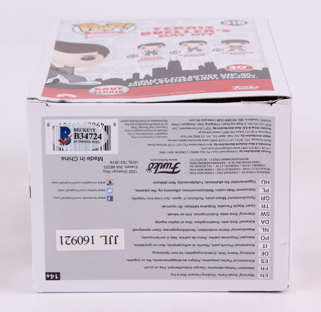 Matthew Broderick Signed Ferris Bueller's Day Off "Dancing Ferris" Funko Pop Vinyl Figure (Beckett COA) at PristineAuction.com Matthew Broderick Signed Ferris Bueller's Day Off "Dancing Ferris" Funko Pop Vinyl Figure (Beckett COA) at PristineAuction.com