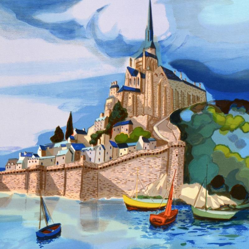 Georges Lambert Signed "St. Michele" Limited Edition 21x29 Lithograph at PristineAuction.com Georges Lambert Signed "St. Michele" Limited Edition 21x29 Lithograph at PristineAuction.com