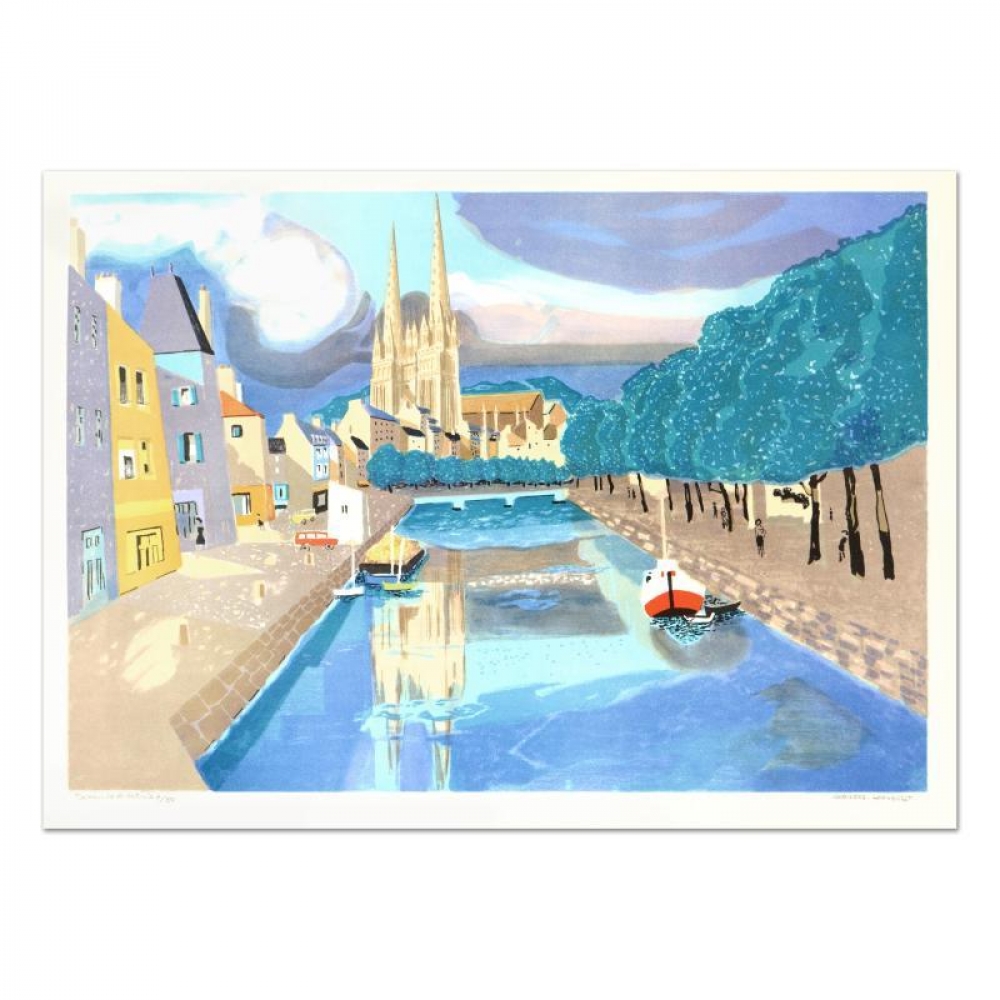 Lambert Signed "St. Malo II" Limited Edition 21x29 Lithograph