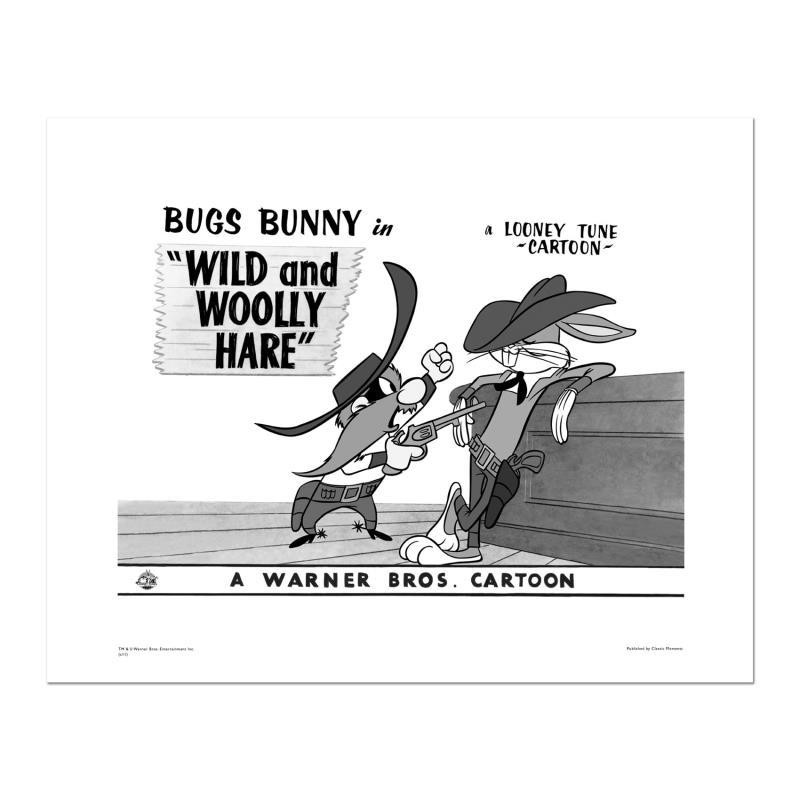 Warner Bros. "Wild and Wooly - Bugs Fence" Numbered LE 20x16 Giclee at PristineAuction.com Warner Bros. "Wild and Wooly - Bugs Fence" Numbered LE 20x16 Giclee at PristineAuction.com