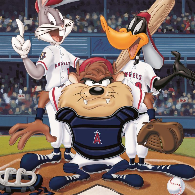 Warner Bros. "At the Plate (Angels)" Numbered LE 16x20 Giclee at PristineAuction.com Warner Bros. "At the Plate (Angels)" Numbered LE 16x20 Giclee at PristineAuction.com