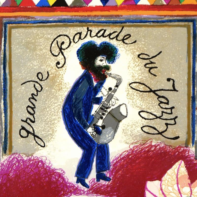 "Grande Parade Du Jazz" 22x36 Lithographic Poster by Theo Tobiasse (PA) at PristineAuction.com "Grande Parade Du Jazz" 22x36 Lithographic Poster by Theo Tobiasse (PA) at PristineAuction.com
