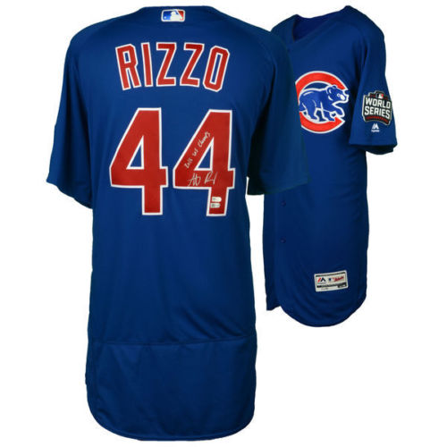 Anthony Rizzo Signed Cubs 2016 World Series Majestic Authentic Jersey Inscribed "2016 WS Champs" (MLB) at PristineAuction.com Anthony Rizzo Signed Cubs 2016 World Series Majestic Authentic Jersey Inscribed "2016 WS Champs" (MLB) at PristineAuction.com
