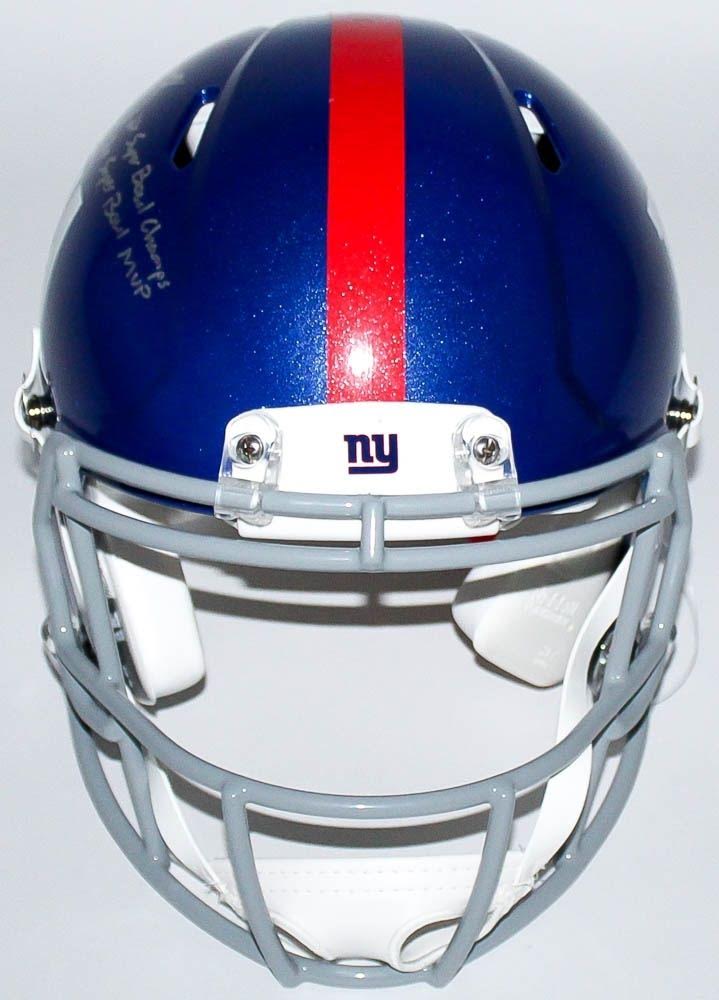 Eli Manning Signed Limited Edition Giants Full-Size Authentic Pro-Line Speed Helmet Inscribed "2x Super Bowl Champs" & "2x Super Bowl MVP" #10/10 (Steiner COA) at PristineAuction.com Eli Manning Signed Limited Edition Giants Full-Size Authentic Pro-Line Speed Helmet Inscribed "2x Super Bowl Champs" & "2x Super Bowl MVP" #10/10 (Steiner COA) at PristineAuction.com