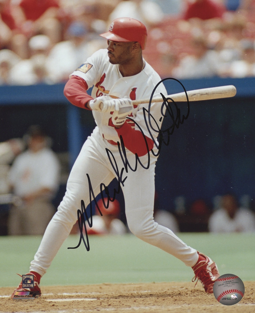 Mark Whiten Signed Cardinals 8x10 Photo (MLB Alumni COA) | Pristine Auction