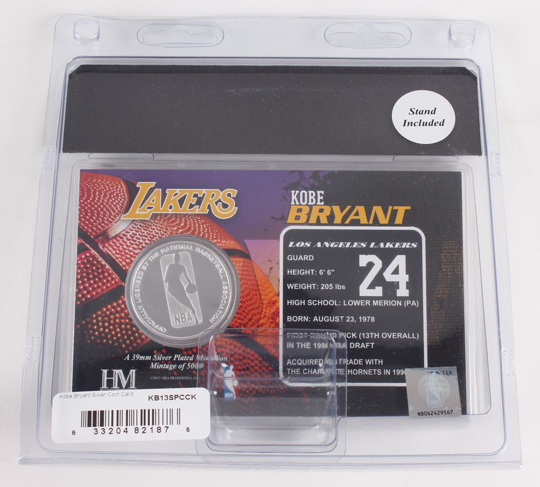 Kobe Bryant Lakers Silver Coin from Highland Mint at PristineAuction.com Kobe Bryant Lakers Silver Coin from Highland Mint at PristineAuction.com