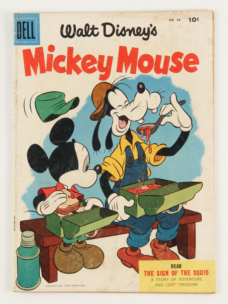 1955 Mickey Mouse #44 Walt Disney's Comic Book at PristineAuction.com 1955 Mickey Mouse #44 Walt Disney's Comic Book at PristineAuction.com