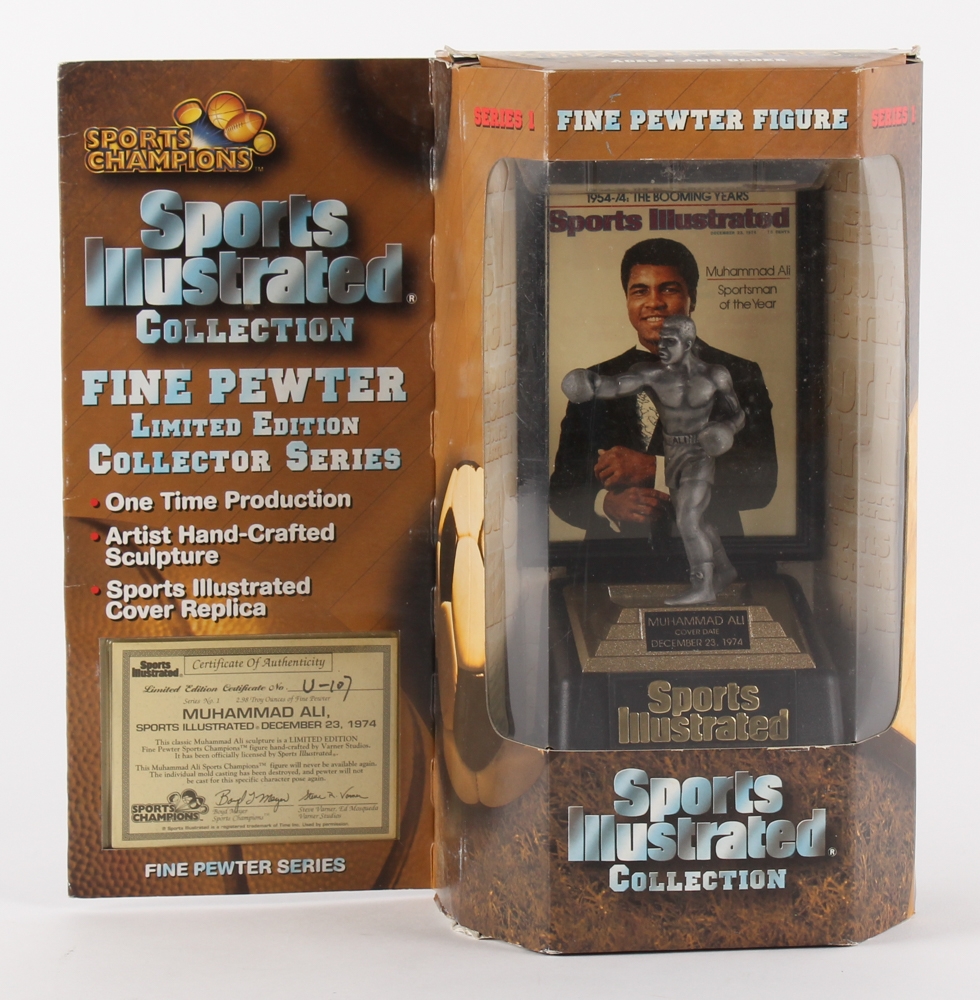 1997 Sports Illustrated Fine Pewter Muhammad Ali Figurine Pristine