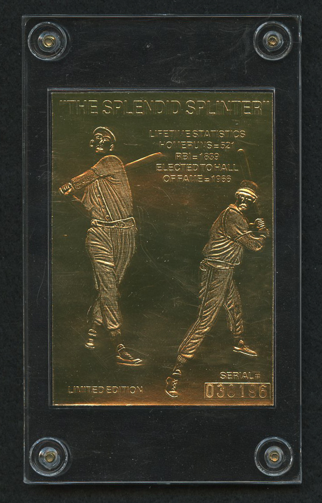 Ted Williams Limited Edition 22kt Gold Baseball Card at PristineAuction.com Ted Williams Limited Edition 22kt Gold Baseball Card at PristineAuction.com