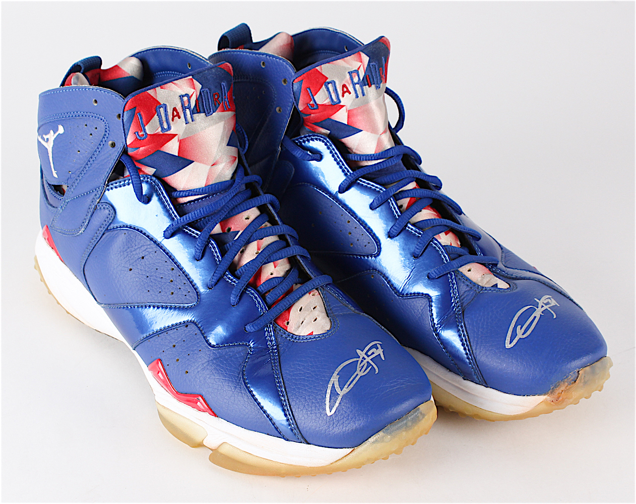 Dexter Fowler Signed Game-Used Pair of Cubs Jordan Baseball Turf