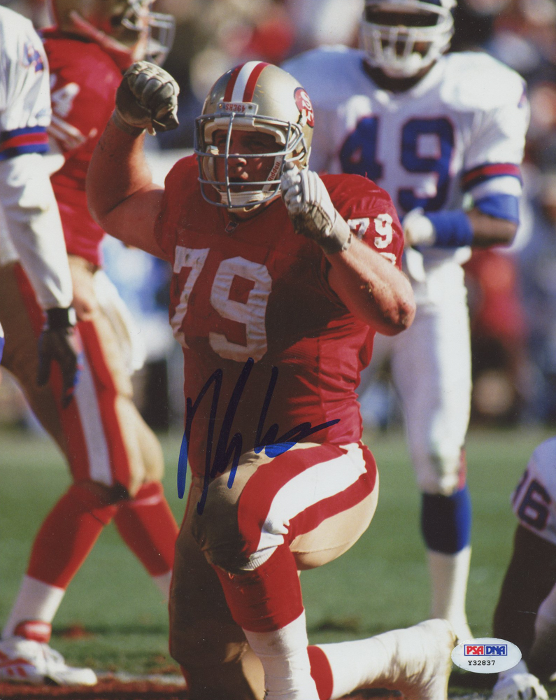 Harris Barton Signed 49ers 8x10 Photo (PSA COA) at PristineAuction.com Harris Barton Signed 49ers 8x10 Photo (PSA COA) at PristineAuction.com
