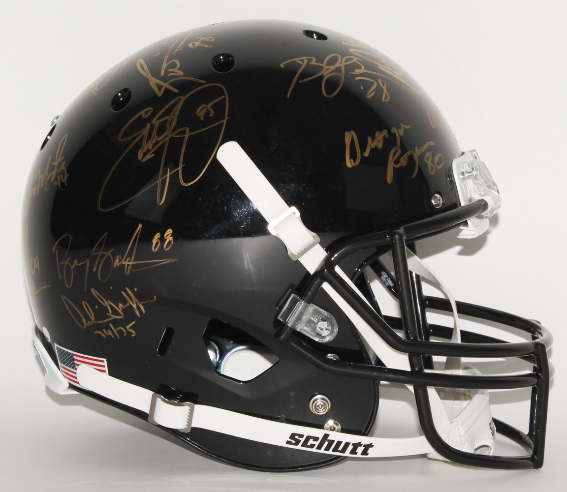 Heisman Trophy Winners Full-Size Helmet Signed by (24) Including Barry Sanders, Marcus Allen, Bo Jackson, Earl Campbell (Steiner LOA) at PristineAuction.com Heisman Trophy Winners Full-Size Helmet Signed by (24) Including Barry Sanders, Marcus Allen, Bo Jackson, Earl Campbell (Steiner LOA) at PristineAuction.com