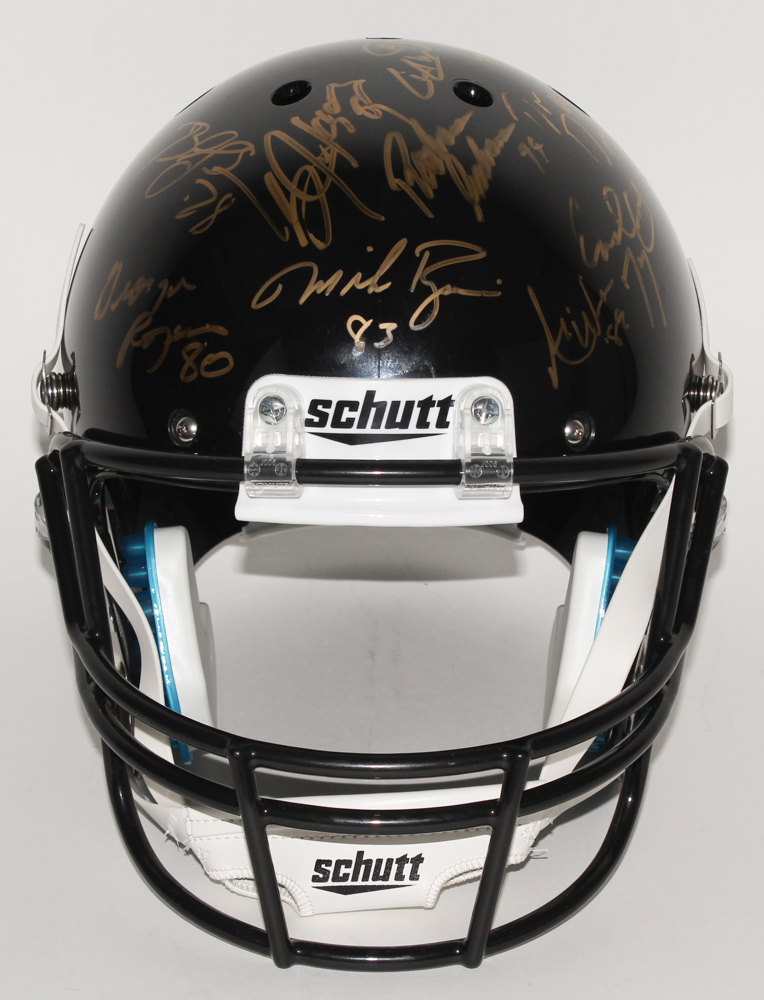 Heisman Trophy Winners Full-Size Helmet Signed by (24) Including Barry Sanders, Marcus Allen, Bo Jackson, Earl Campbell (Steiner LOA) at PristineAuction.com Heisman Trophy Winners Full-Size Helmet Signed by (24) Including Barry Sanders, Marcus Allen, Bo Jackson, Earl Campbell (Steiner LOA) at PristineAuction.com