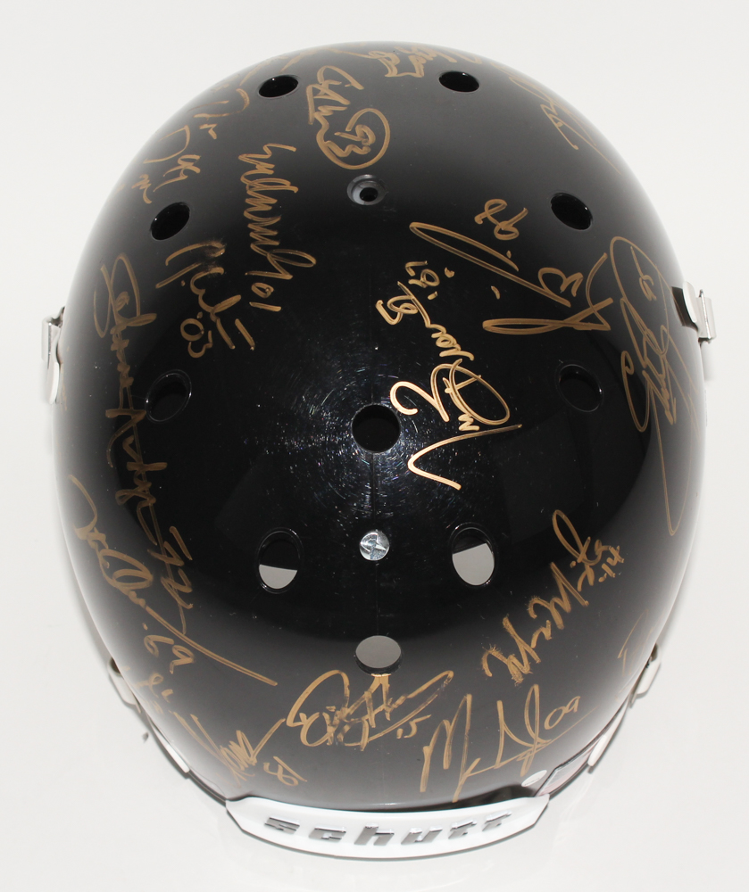 Heisman Trophy Winners Full-Size Helmet Signed by (24) Including Barry Sanders, Marcus Allen, Bo Jackson, Earl Campbell (Steiner LOA) at PristineAuction.com Heisman Trophy Winners Full-Size Helmet Signed by (24) Including Barry Sanders, Marcus Allen, Bo Jackson, Earl Campbell (Steiner LOA) at PristineAuction.com