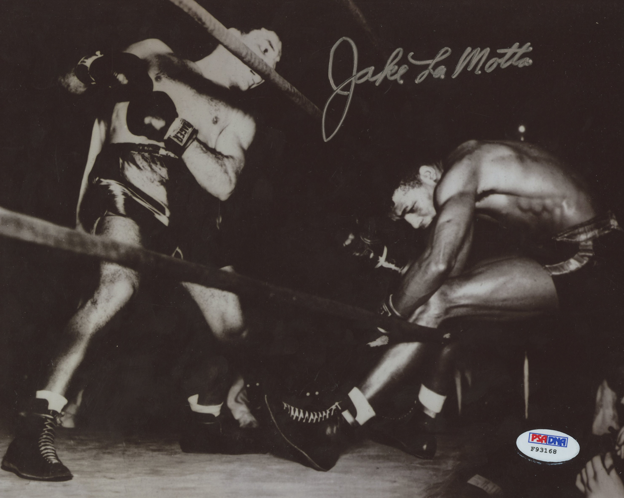 Jake LaMotta Signed 8x10 Photo (PSA COA) at PristineAuction.com Jake LaMotta Signed 8x10 Photo (PSA COA) at PristineAuction.com