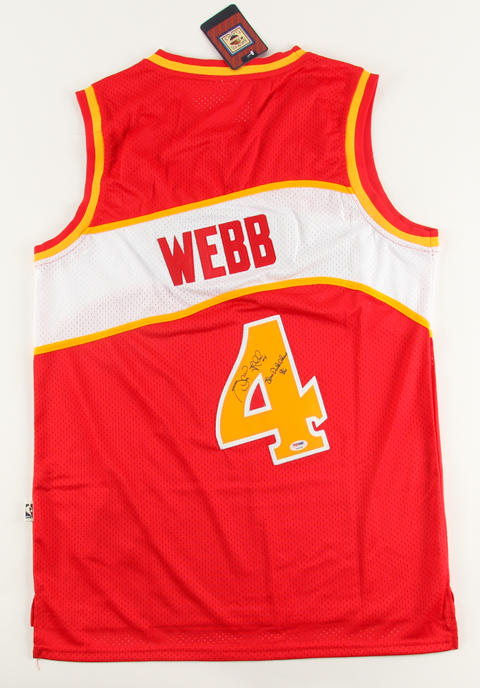 Spud Webb Signed Hawks Jersey Inscribed "Slan Dunk Champ 86" (PSA COA) at PristineAuction.com Spud Webb Signed Hawks Jersey Inscribed "Slan Dunk Champ 86" (PSA COA) at PristineAuction.com