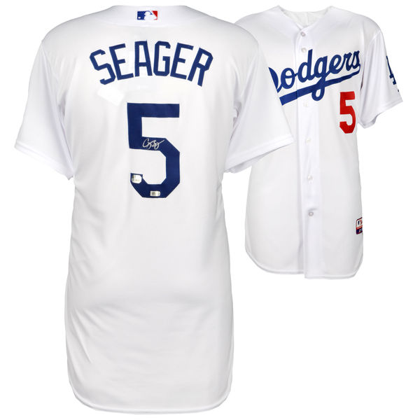 Corey Seager Signed Dodgers Majestic Jersey (Fanatics & MLB) at PristineAuction.com Corey Seager Signed Dodgers Majestic Jersey (Fanatics & MLB) at PristineAuction.com