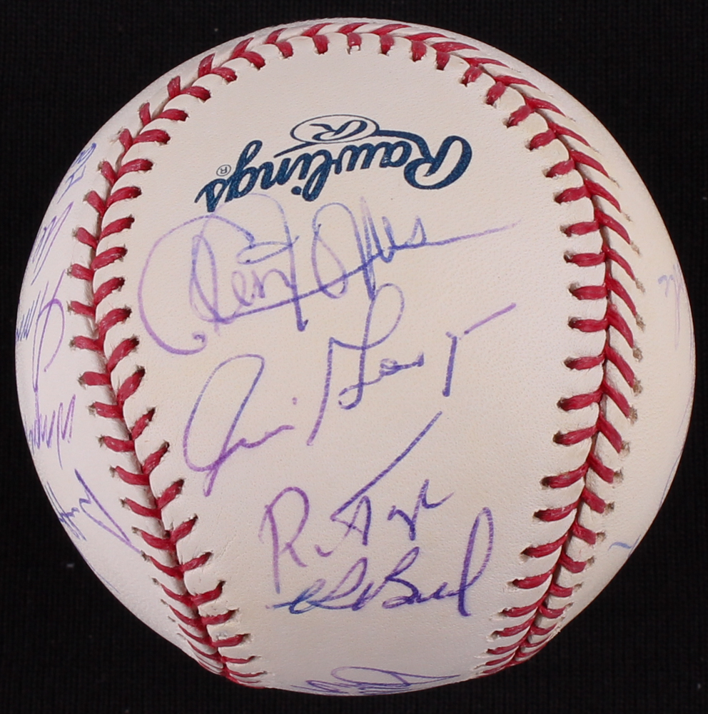 1969 Mets World Series Champions OML Baseball Team-Signed by (19) with Tom Seaver, Al Weis, Jim McAndrew, Joe PIgnataro, Amos Otis, Wayne Garrett (MLB Hologram) at PristineAuction.com 1969 Mets World Series Champions OML Baseball Team-Signed by (19) with Tom Seaver, Al Weis, Jim McAndrew, Joe PIgnataro, Amos Otis, Wayne Garrett (MLB Hologram) at PristineAuction.com