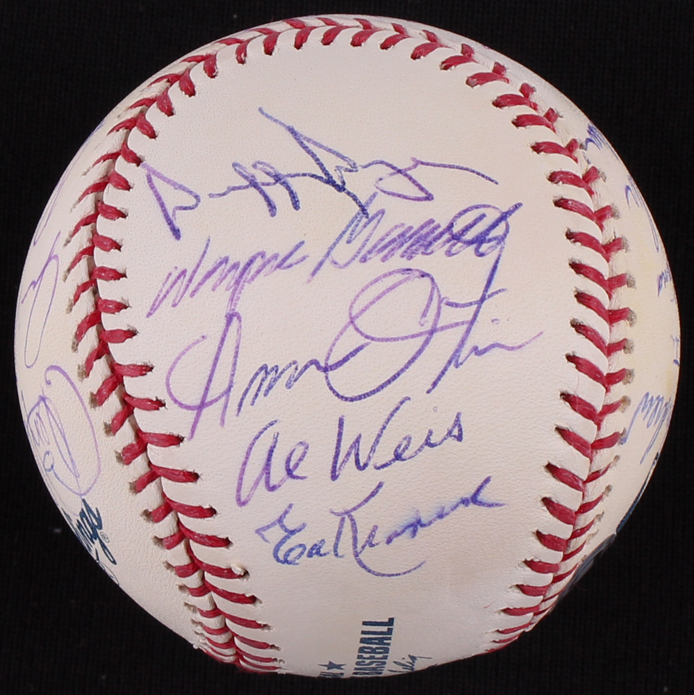 1969 Mets World Series Champions OML Baseball Team-Signed by (19) with Tom Seaver, Al Weis, Jim McAndrew, Joe PIgnataro, Amos Otis, Wayne Garrett (MLB Hologram) at PristineAuction.com 1969 Mets World Series Champions OML Baseball Team-Signed by (19) with Tom Seaver, Al Weis, Jim McAndrew, Joe PIgnataro, Amos Otis, Wayne Garrett (MLB Hologram) at PristineAuction.com