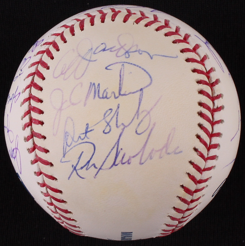 1969 Mets World Series Champions OML Baseball Team-Signed by (19) with Tom Seaver, Al Weis, Jim McAndrew, Joe PIgnataro, Amos Otis, Wayne Garrett (MLB Hologram) at PristineAuction.com 1969 Mets World Series Champions OML Baseball Team-Signed by (19) with Tom Seaver, Al Weis, Jim McAndrew, Joe PIgnataro, Amos Otis, Wayne Garrett (MLB Hologram) at PristineAuction.com