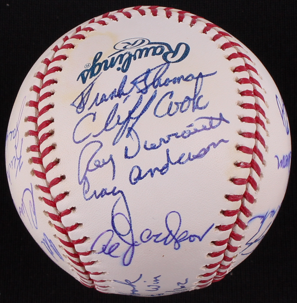 1962 Mets OML Baseball Team-Signed by (19) With Craig Anderson, Ed Bouchee, Chris Cannizzaro, Joe Christopher, Cliff Cook, Roger Craig (MLB Hologram) at PristineAuction.com 1962 Mets OML Baseball Team-Signed by (19) With Craig Anderson, Ed Bouchee, Chris Cannizzaro, Joe Christopher, Cliff Cook, Roger Craig (MLB Hologram) at PristineAuction.com