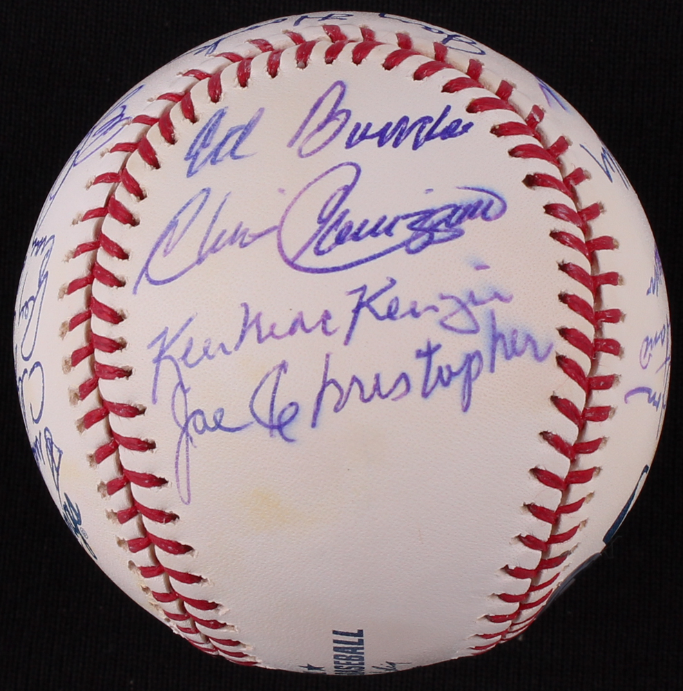 1962 Mets OML Baseball Team-Signed by (19) With Craig Anderson, Ed Bouchee, Chris Cannizzaro, Joe Christopher, Cliff Cook, Roger Craig (MLB Hologram) at PristineAuction.com 1962 Mets OML Baseball Team-Signed by (19) With Craig Anderson, Ed Bouchee, Chris Cannizzaro, Joe Christopher, Cliff Cook, Roger Craig (MLB Hologram) at PristineAuction.com