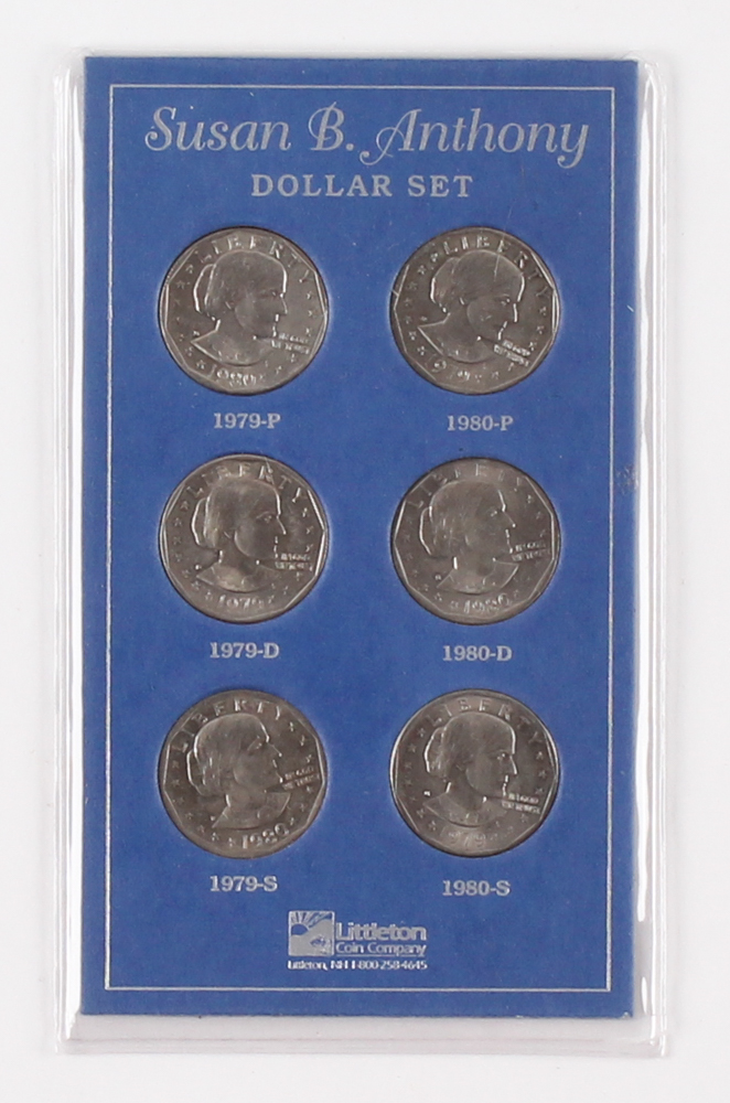 Complete 2-Year Uncirculated Mint Mark Set of (6) 1979-80 Susan B