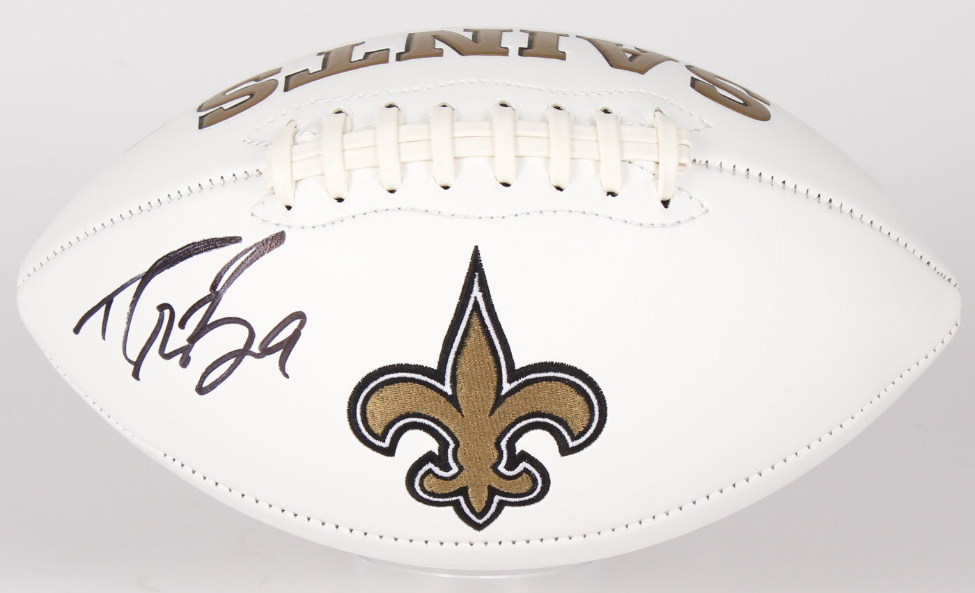 Drew Brees Signed Saints Logo Football (Brees Hologram) at PristineAuction.com Drew Brees Signed Saints Logo Football (Brees Hologram) at PristineAuction.com