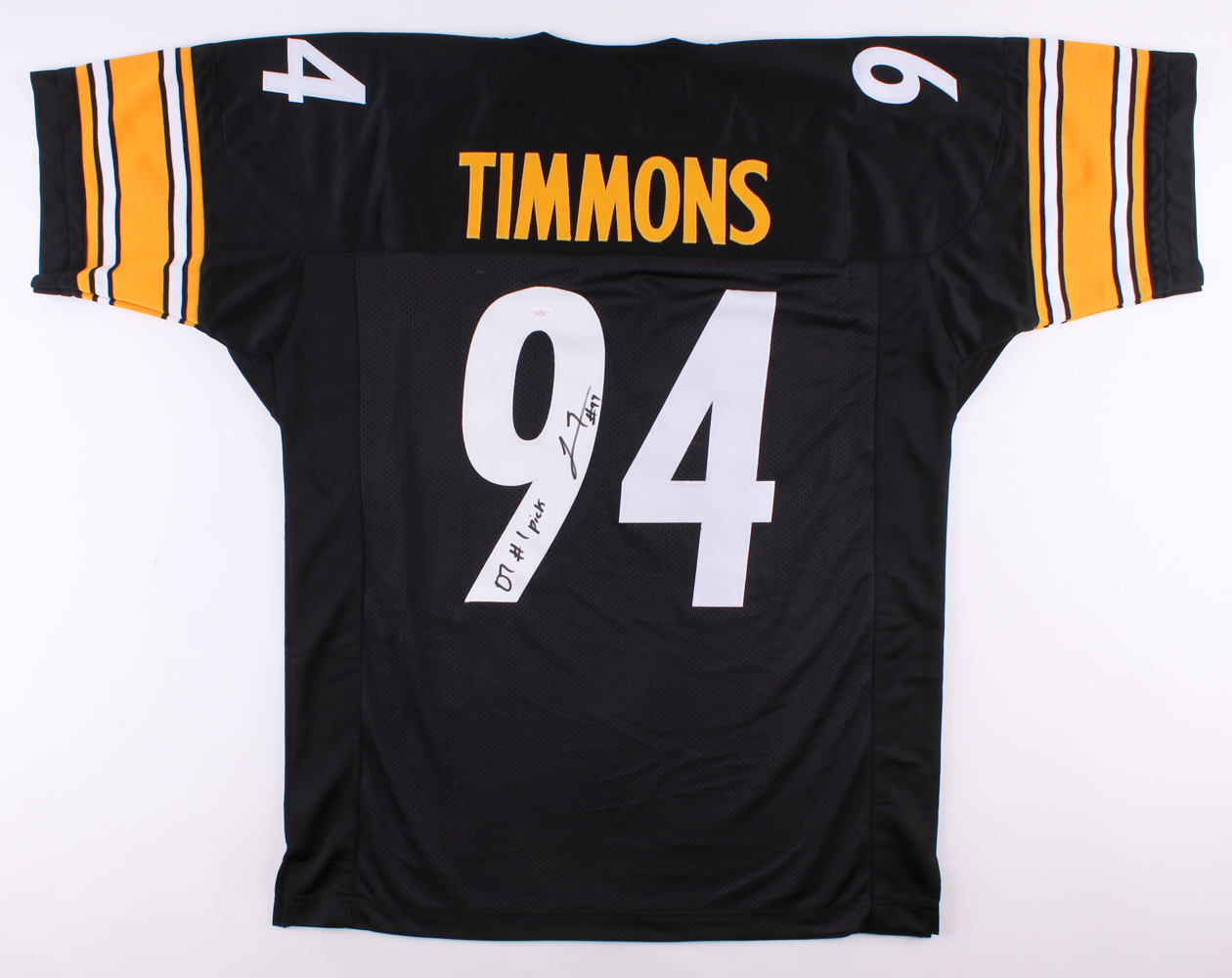 Lawrence Timmons Signed Steelers Jersey Inscribed "07 #1 Pick" (JSA Hologram) at PristineAuction.com Lawrence Timmons Signed Steelers Jersey Inscribed "07 #1 Pick" (JSA Hologram) at PristineAuction.com