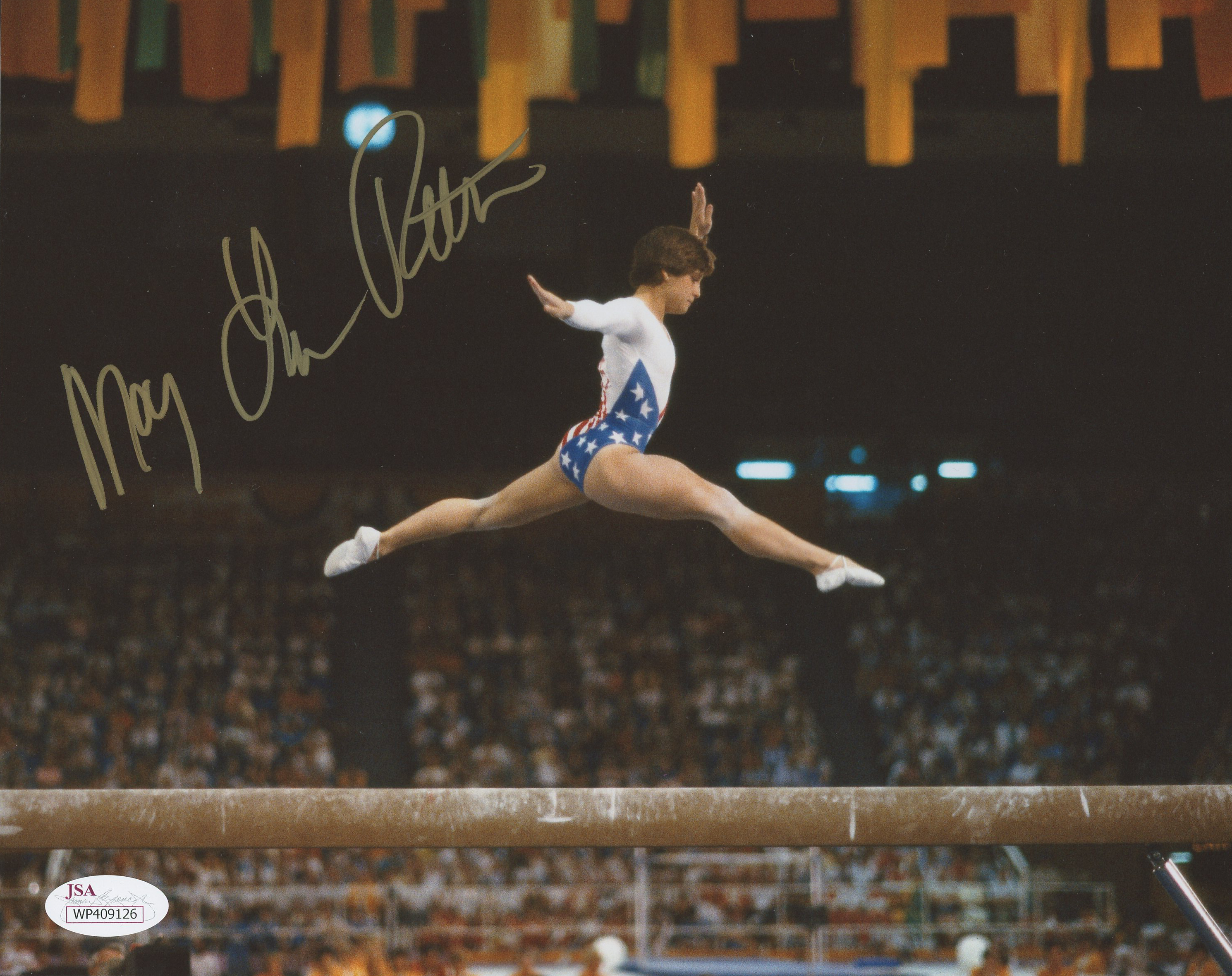 Mary Lou Retton Signed USA 8x10 Photo (JSA COA) at PristineAuction.com Mary Lou Retton Signed USA 8x10 Photo (JSA COA) at PristineAuction.com