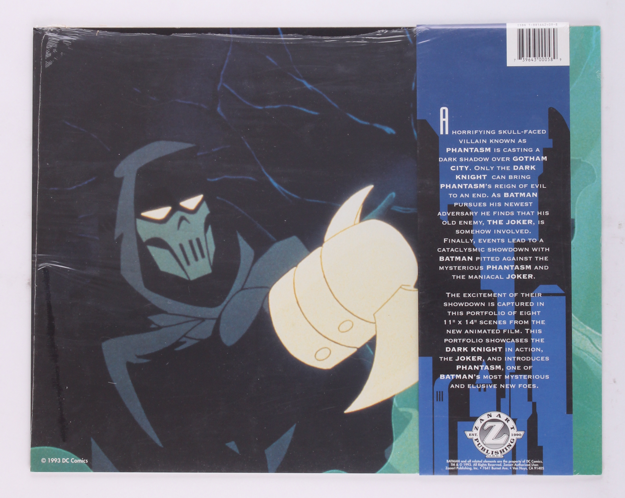 Collection of (8) 1993 DC Comics Batman "Mask of the Phantasm" Animated Movie Limited Edition 11x14 Zanart Movie Cards at PristineAuction.com Collection of (8) 1993 DC Comics Batman "Mask of the Phantasm" Animated Movie Limited Edition 11x14 Zanart Movie Cards at PristineAuction.com