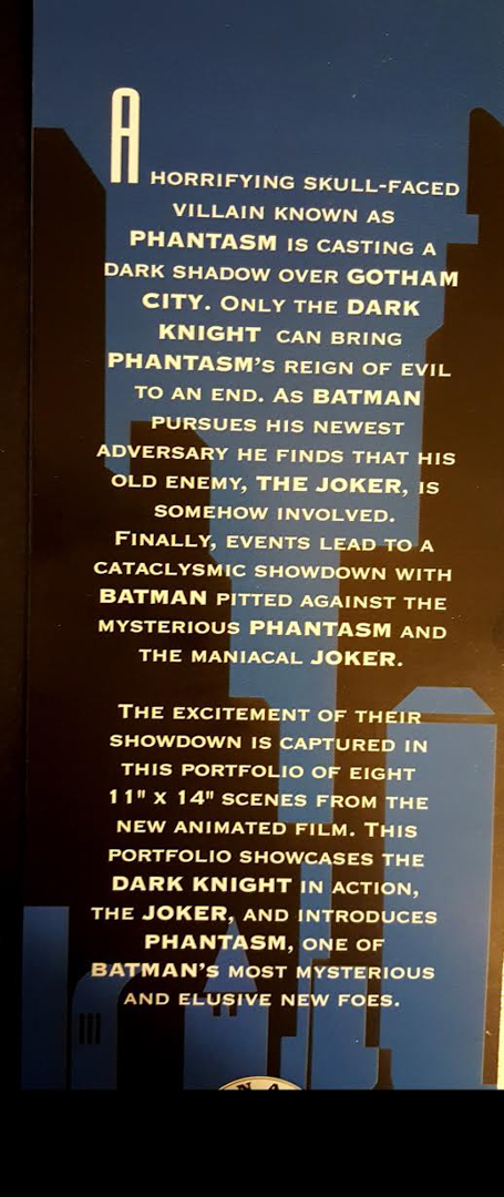 Collection of (8) 1993 DC Comics Batman "Mask of the Phantasm" Animated Movie Limited Edition 11x14 Zanart Movie Cards at PristineAuction.com Collection of (8) 1993 DC Comics Batman "Mask of the Phantasm" Animated Movie Limited Edition 11x14 Zanart Movie Cards at PristineAuction.com
