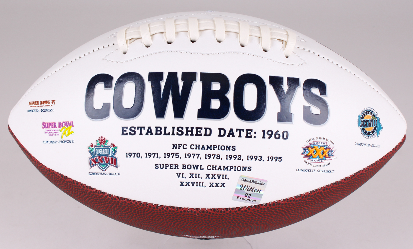 Jason Witten Signed Cowboys Logo Football (Witten Hologram) at PristineAuction.com Jason Witten Signed Cowboys Logo Football (Witten Hologram) at PristineAuction.com