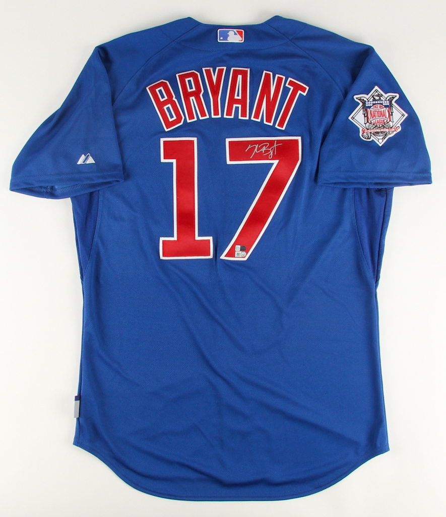 Kris Bryant Signed Cubs Majestic Authentic 2016 World Series Jersey (MLB & Fanatics) at PristineAuction.com Kris Bryant Signed Cubs Majestic Authentic 2016 World Series Jersey (MLB & Fanatics) at PristineAuction.com