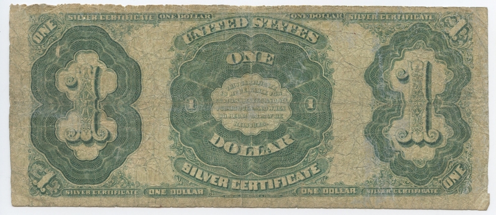 1891 1 One Dollar U S Silver Certificate Red Seal Large Size