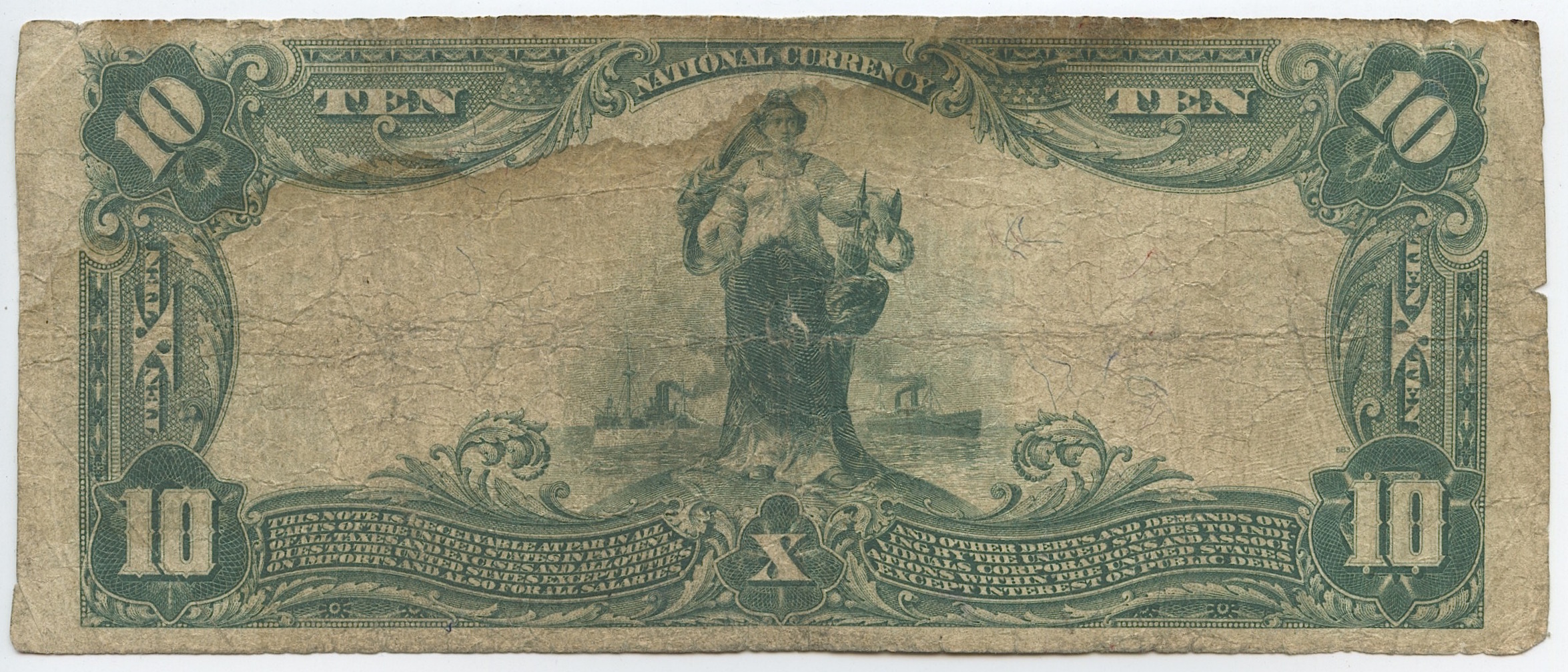 1902 $10 Ten Dollars U.S. National Currency - The First National Bank of Birmingham, Alabama at PristineAuction.com 1902 $10 Ten Dollars U.S. National Currency - The First National Bank of Birmingham, Alabama at PristineAuction.com