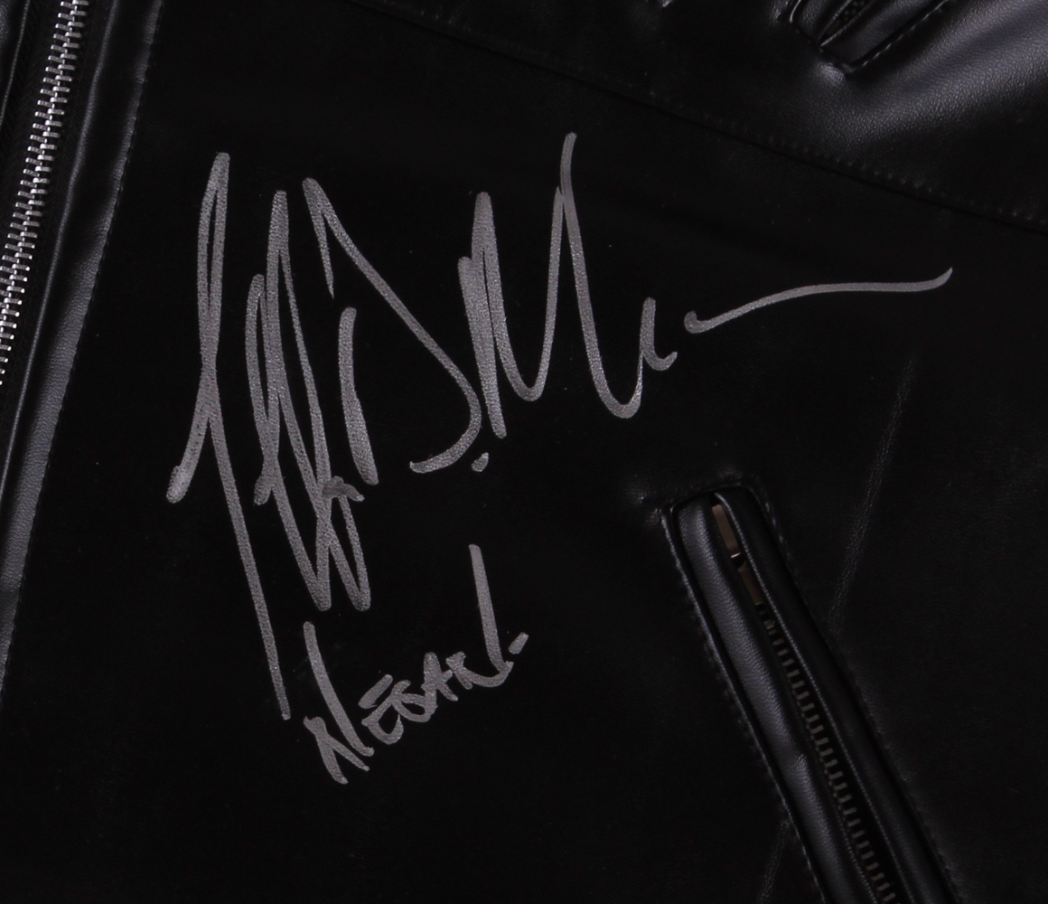 Jeffrey Dean Morgan Signed "The Walking Dead" 35" x 43" Custom Framed Leather Jacket Inscribed "Negan" (JSA COA) at PristineAuction.com Jeffrey Dean Morgan Signed "The Walking Dead" 35" x 43" Custom Framed Leather Jacket Inscribed "Negan" (JSA COA) at PristineAuction.com