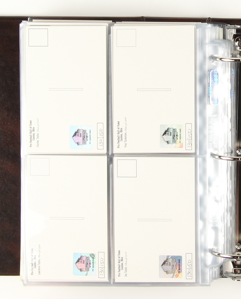 Pro Football Hall of Fame Bronze Bust Collector Card Set Signed by (147+) with Joe Montana, John Elway, Barry Sanders, John Madden, Steve Young, Terry Bradshaw, Franco Harris, Jack Lambert, Dan Marino (HOF COA) at PristineAuction.com Pro Football Hall of Fame Bronze Bust Collector Card Set Signed by (147+) with Joe Montana, John Elway, Barry Sanders, John Madden, Steve Young, Terry Bradshaw, Franco Harris, Jack Lambert, Dan Marino (HOF COA) at PristineAuction.com