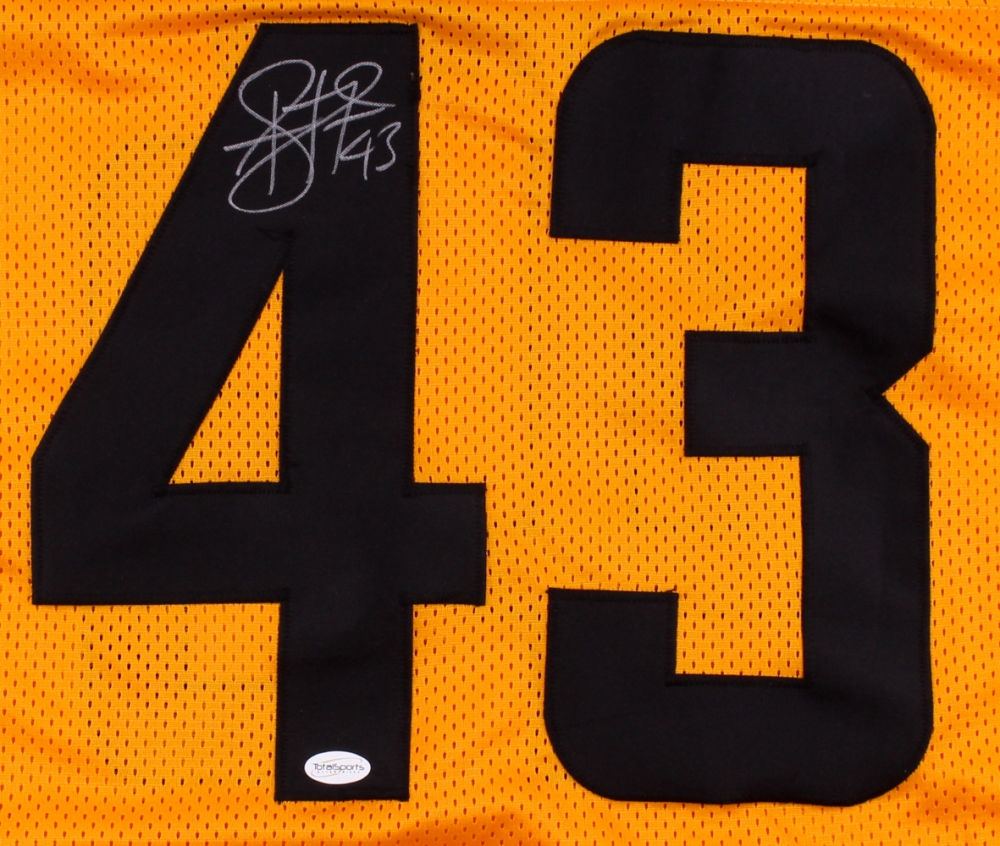 Troy Polamalu Signed "Gotham" Jersey (TSE Hologram) at PristineAuction.com Troy Polamalu Signed "Gotham" Jersey (TSE Hologram) at PristineAuction.com