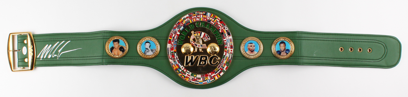 Mike Tyson Signed WBC Heavyweight Championship Belt (JSA COA) at PristineAuction.com Mike Tyson Signed WBC Heavyweight Championship Belt (JSA COA) at PristineAuction.com