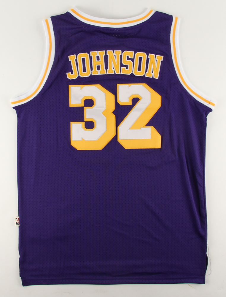 Magic Johnson Signed Lakers Jersey (PSA COA) at PristineAuction.com Magic Johnson Signed Lakers Jersey (PSA COA) at PristineAuction.com